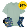 Apfelwein Outfit: Oversized Shirt mit Bembel Stick, Cap und passende Socken