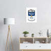 Hesseisches Pop Art Poster "Ebbelwoi" (Apfelwein) in einer hellen Wohnung
