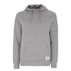 Grau melierter Hoodie mit Hopfen Kapuze