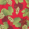 Rotes Riesling Stoffmuster mit Weinreben, Trauben und Weinblättern