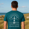 Schönwetterfront Leuchtturm T-Shirt mit großem Backprint