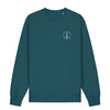 Schönwetterfront Leuchtturm Sweatshirt – Vorderseite mit kleinem Print auf der Brust